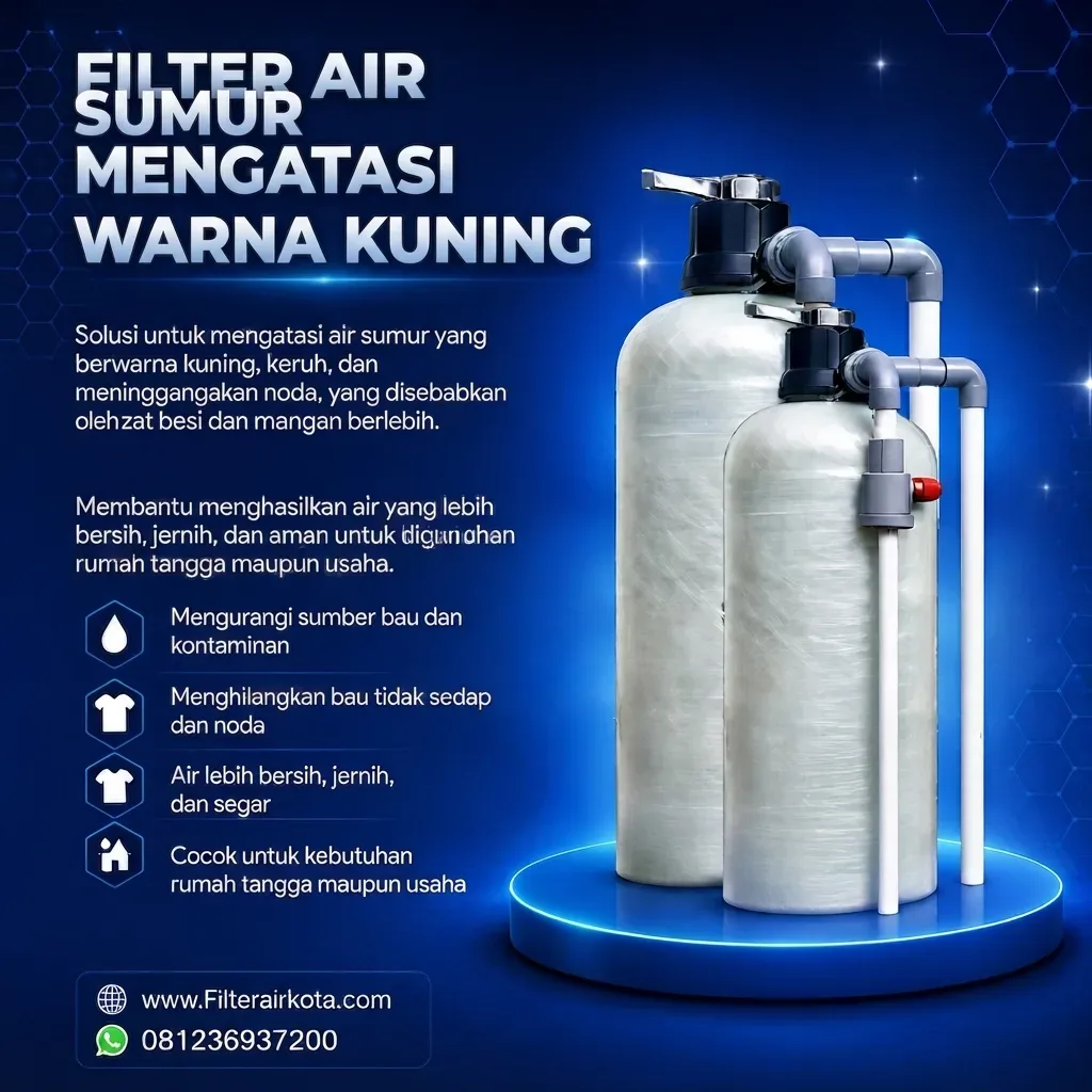Filter Air Sumur Bor Warna Kuning