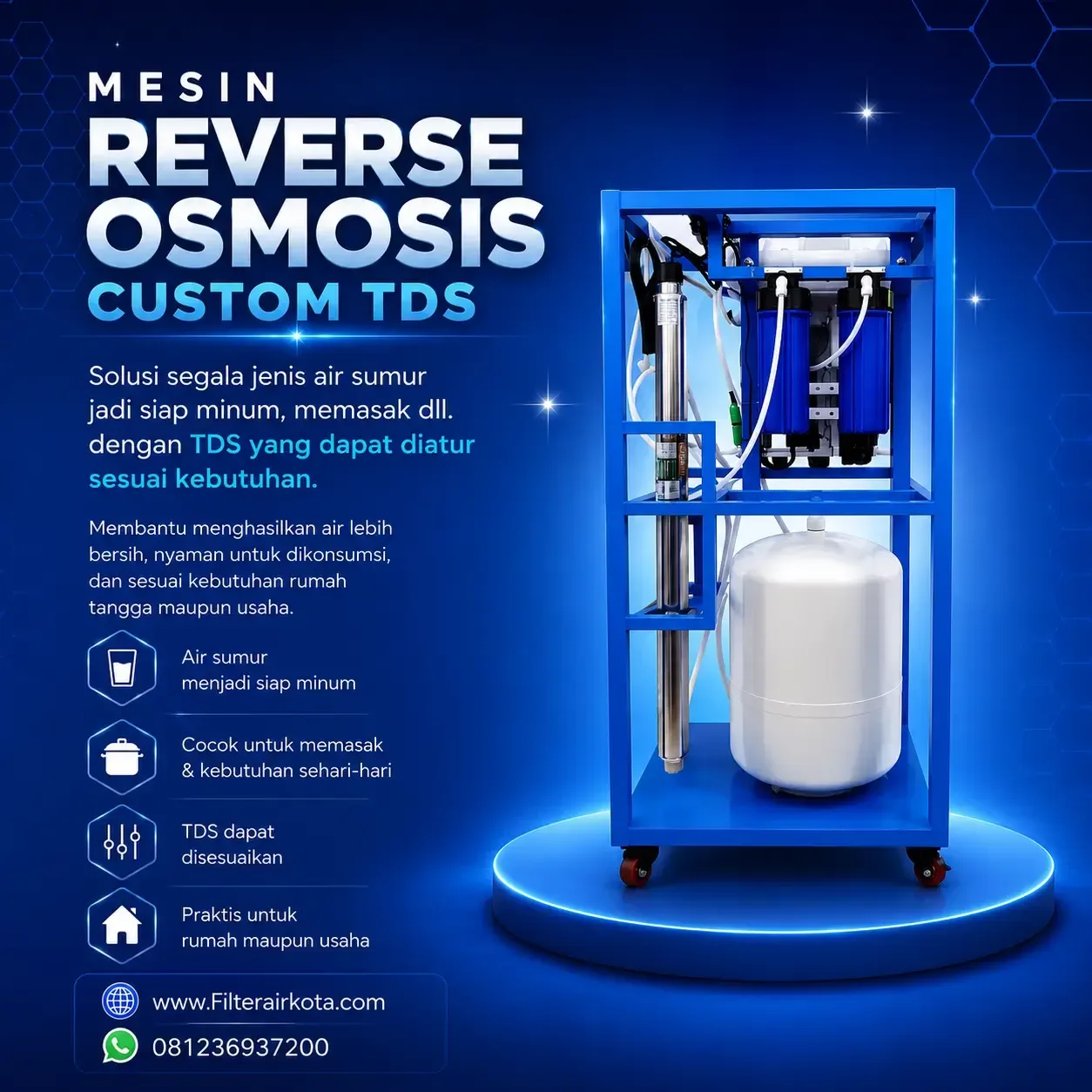 Filter Air Reverse Osmosis (RO) 6 Tahap